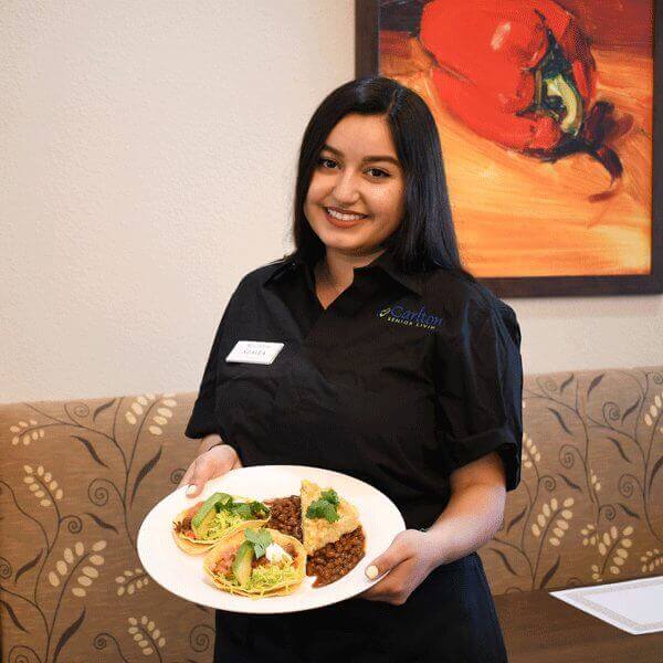 Restaurant quality meals at Elk Grove Community